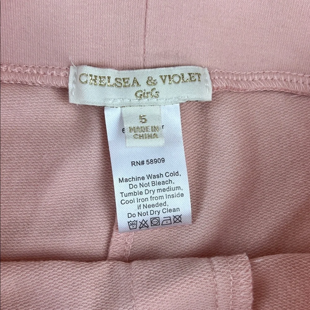 Chelsea & Violet girls pink shorts size 5